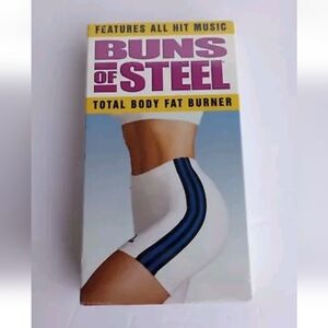 Buns of Steel VHS Brand New Sealed 1997 Total Body Fat Burner All Hit Mu…